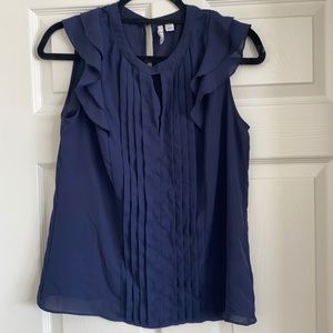 Navy Blue Blouse